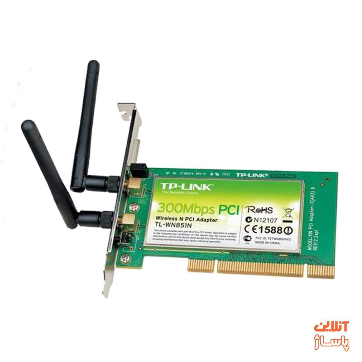  کارت شبکه بی‌سیم 300Mbps تی پی-لینک TL-WN851ND 