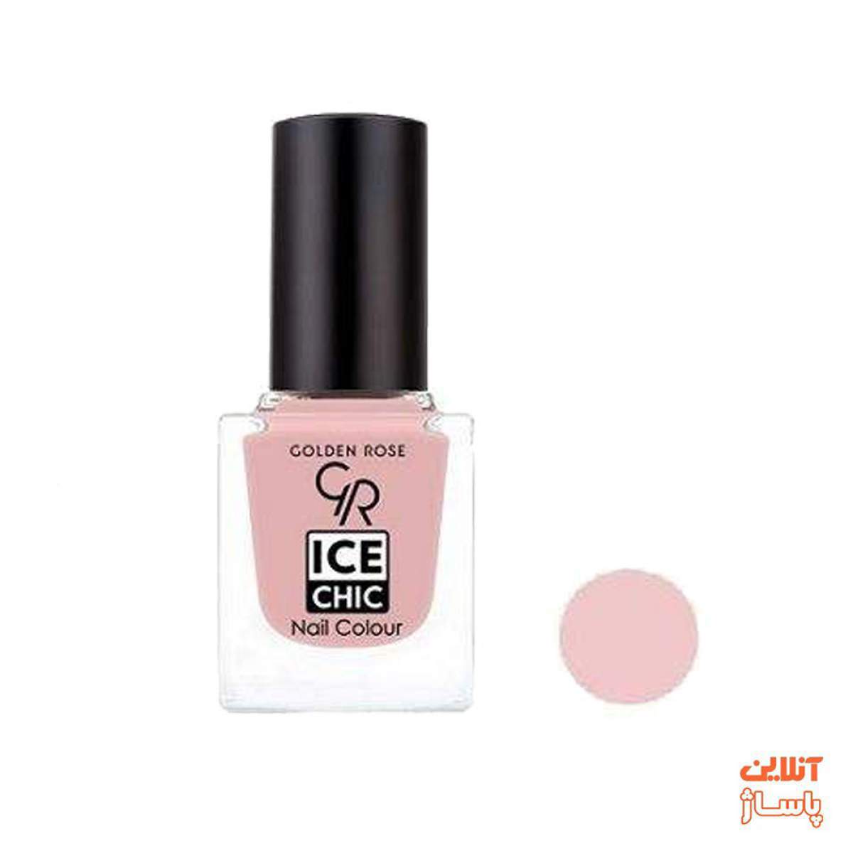 لاک ناخن گلدن رز مدل Ice chic شماره 10